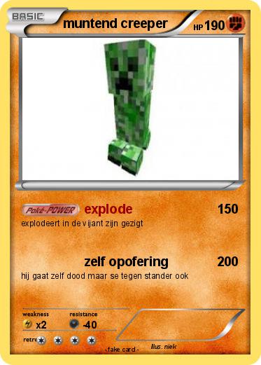 Pokemon muntend creeper