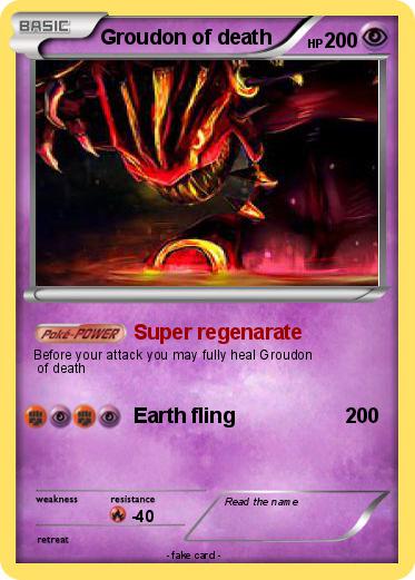 Pokemon Groudon of death