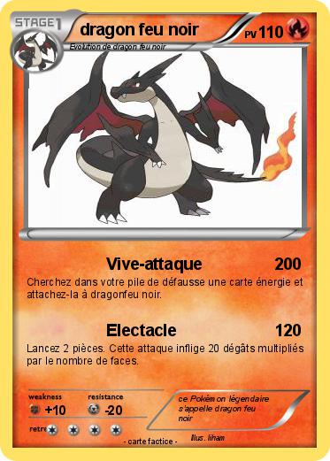Pokemon dragon feu noir