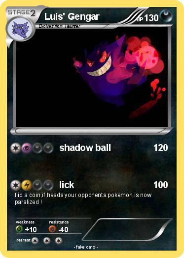 Pokemon Luis' Gengar