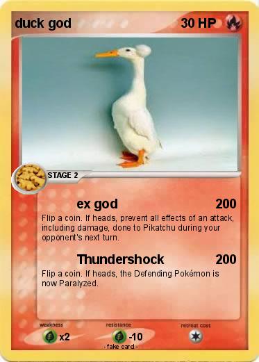 Pokemon duck god