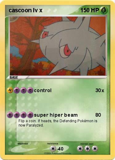 Pokemon cascoon lv x