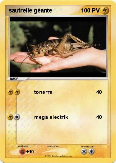 Pokemon sautrelle géante