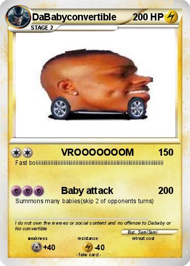 Pokemon DaBabyconvertible