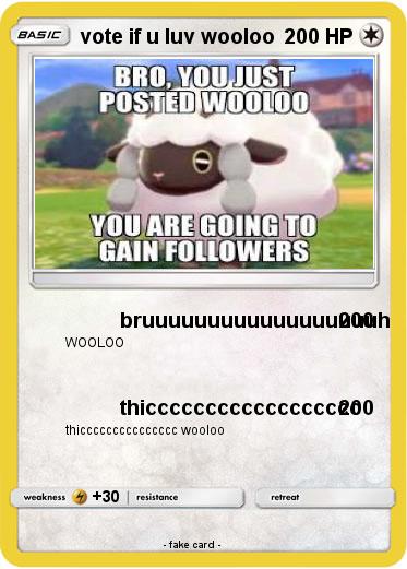 Pokemon vote if u luv wooloo