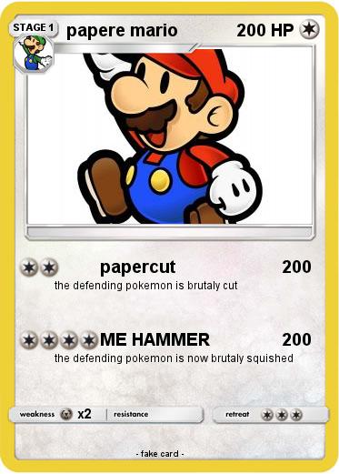 Pokemon papere mario
