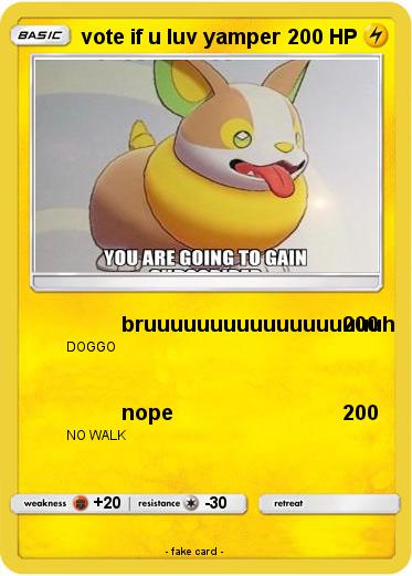 Pokemon vote if u luv yamper