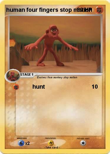 Pokemon human four fingers stop motion