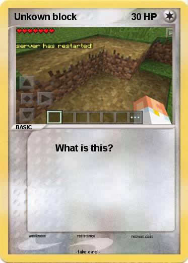 Pokemon Unkown block