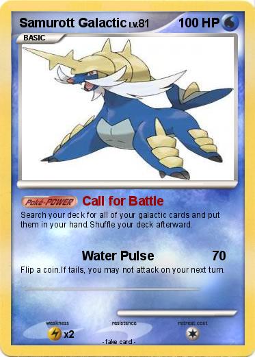 Pokemon Samurott Galactic