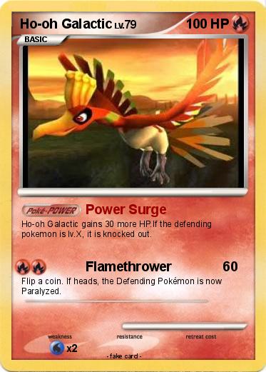 Pokemon Ho-oh Galactic