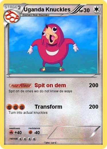 Pokemon Uganda Knuckles