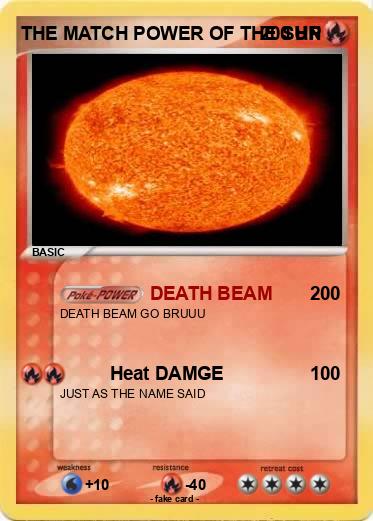 Pokemon THE MATCH POWER OF THE SUN