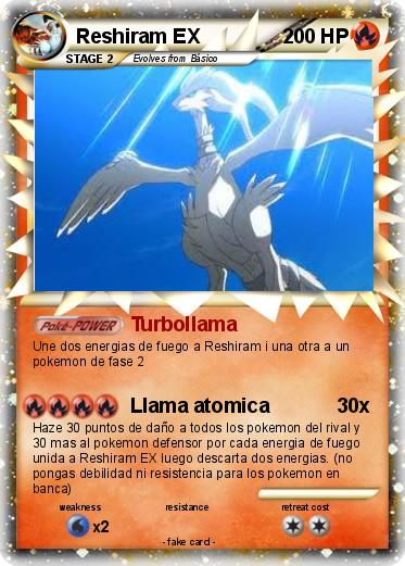 Pokemon Reshiram EX