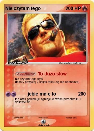 Pokemon Nie czytam tego