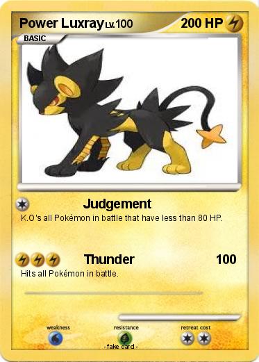 Pokemon Power Luxray