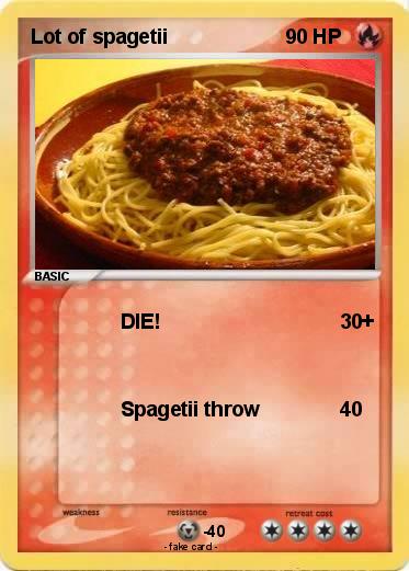Pokemon Lot of spagetii