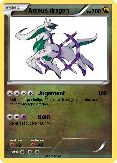 Pokemon Arceus dragon
