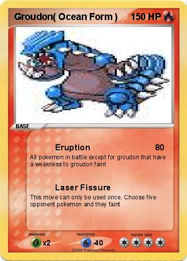 Pokemon Groudon( Ocean Form )