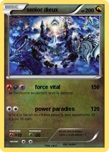 Pokemon senior dieux