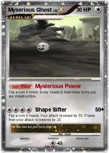 Pokemon Myserious Ghost