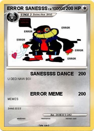 Pokemon ERROR SANESSS