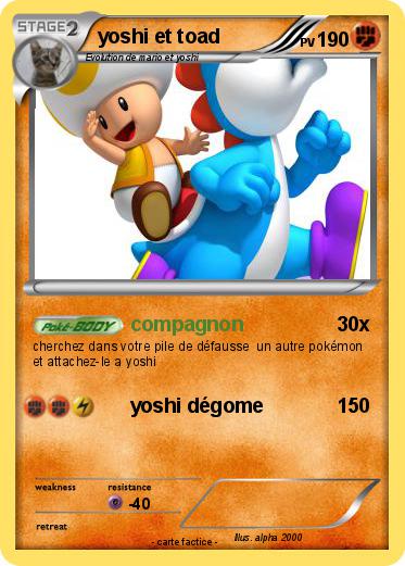 Pokemon yoshi et toad