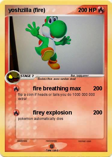 Pokemon yoshzilla (fire)