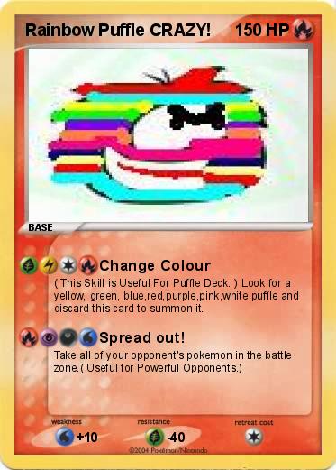 Pokemon Rainbow Puffle CRAZY!