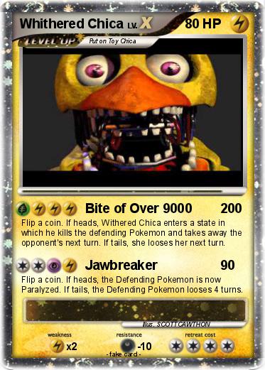 Pokemon Whithered Chica