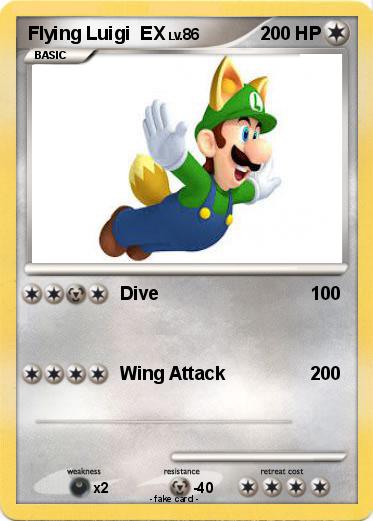 Pokemon Flying Luigi  EX
