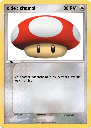 Pokemon aide : champi 