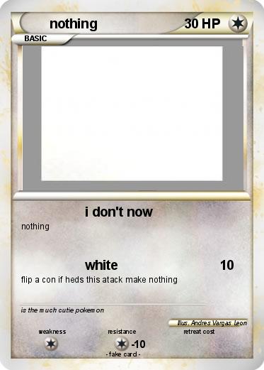 Pokemon nothing
