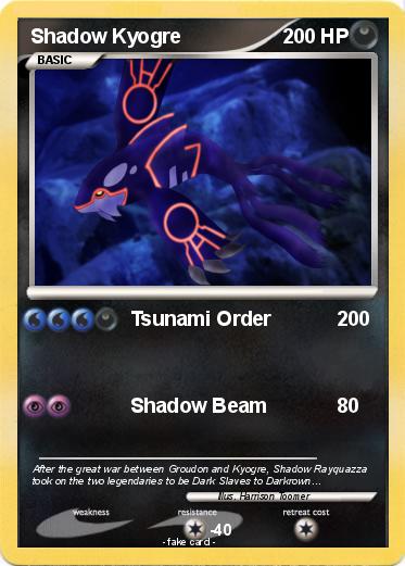 Pokemon Shadow Kyogre