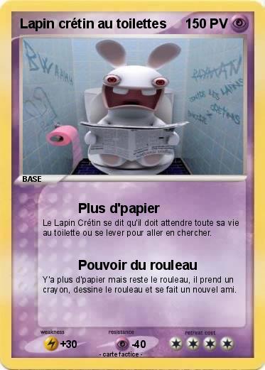 Pokemon Lapin crétin au toilettes