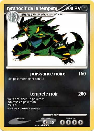 Pokemon tyranocif de la tempete