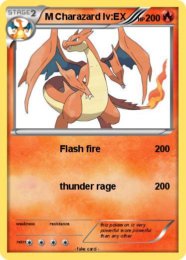 Pokemon M Charazard lv:EX