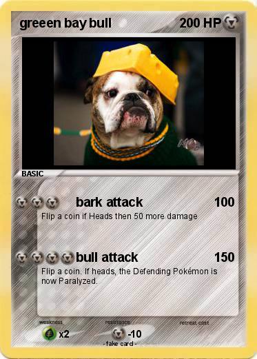 Pokemon greeen bay bull