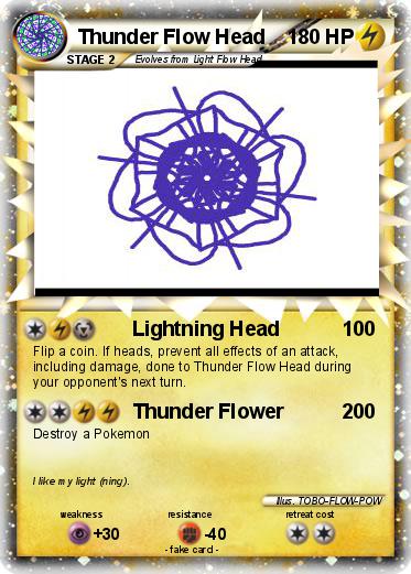 Pokemon Thunder Flow Head