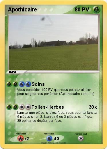 Pokemon Apothicaire