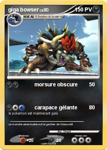 Pokemon giga bowser