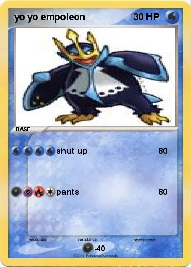 Pokemon yo yo empoleon 