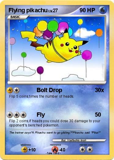 Pokemon Flying pikachu