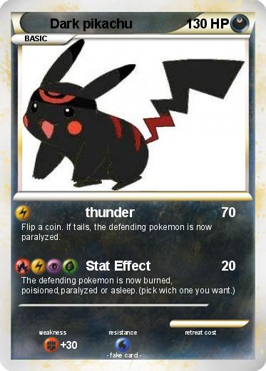 Pokemon Dark pikachu