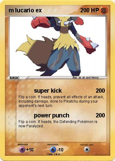 Pokemon m lucario ex