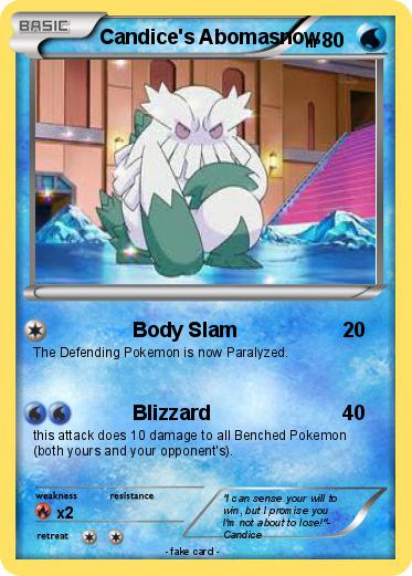 Pokemon Candice's Abomasnow