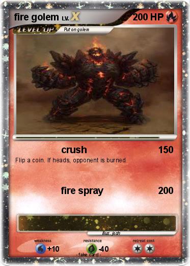 Pokemon fire golem