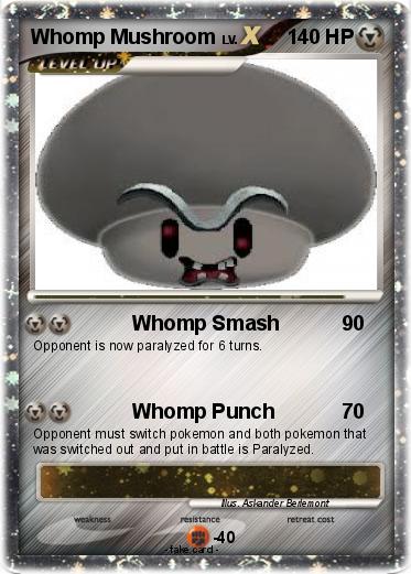 Pokemon Whomp Mushroom