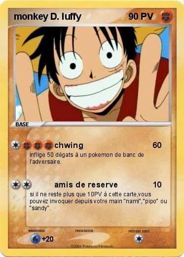 Pokemon monkey D. luffy