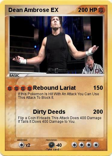 Pokemon Dean Ambrose EX